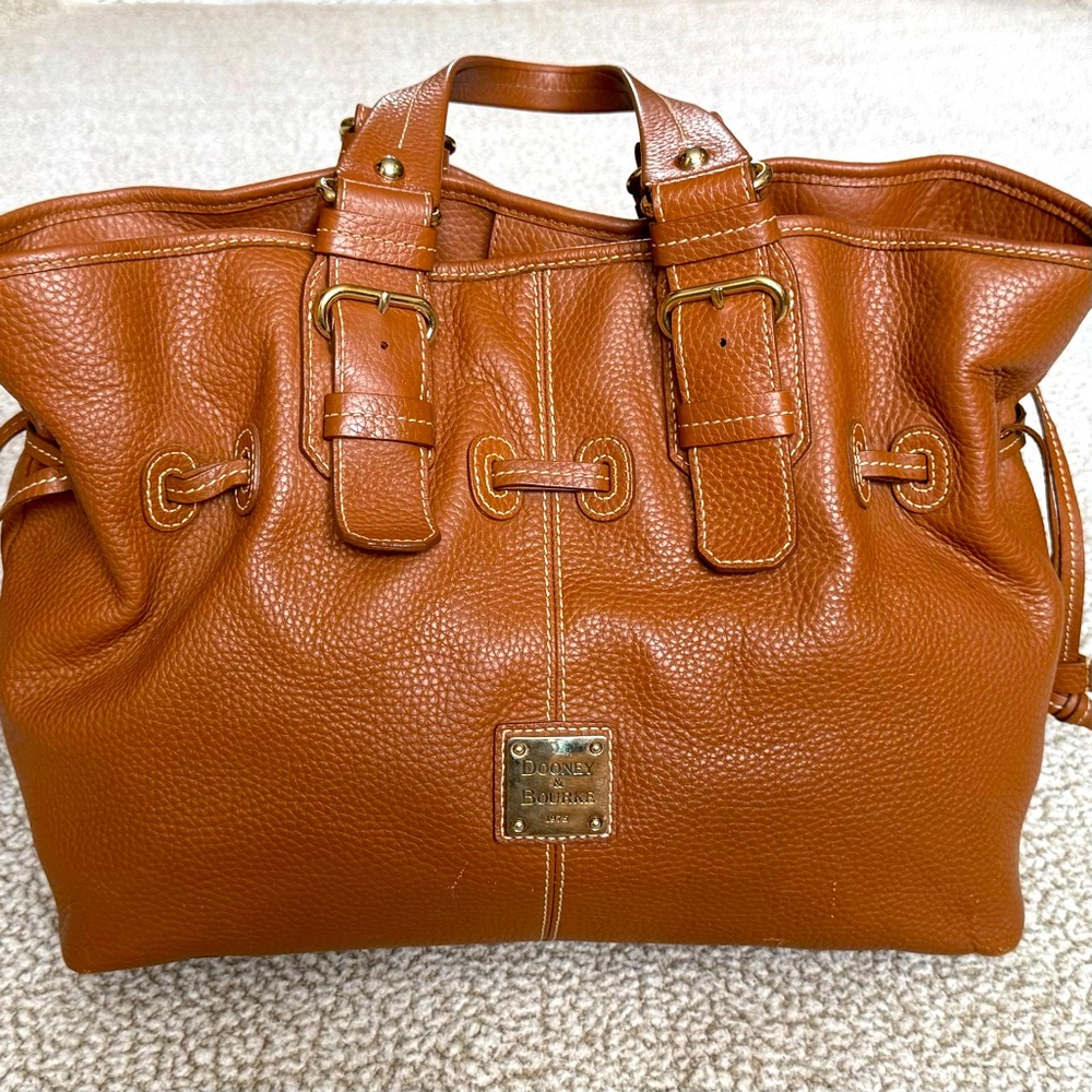 🧸 Dooney & Bourke | Caramel Pebble Grain Satchel